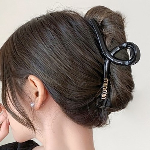 HAIRCLIP / U320P - Matte black 13cm