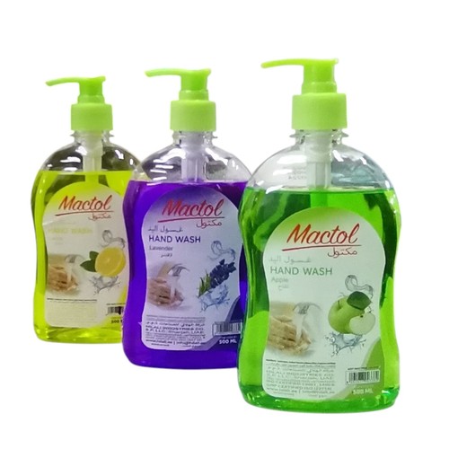 1-PIECE 500ML MACTOL HAND WASH BO248 - Made in UAE