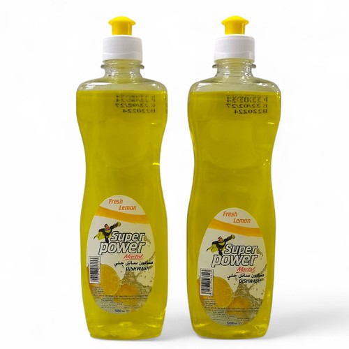 2-PIECE 500ML SUPER POWER MACTOL LIQUID DISHWASHING - FRESH LEMON BO254 - Made in UAE