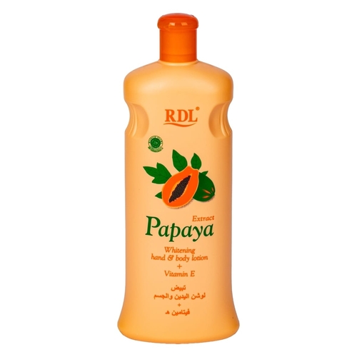 600ML RDL PAPAYA WHITENING HAND & BODY LOTION WITH VITAMIN E BO256 - Made in UAE