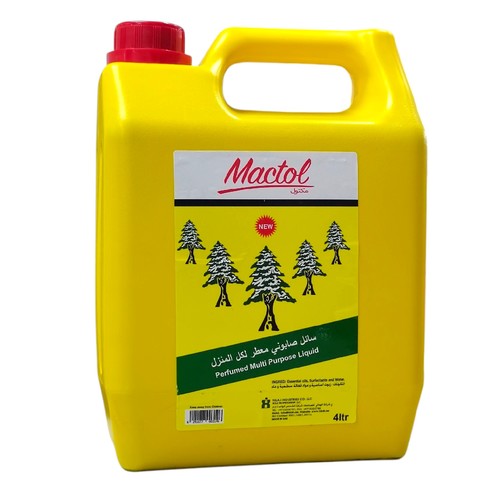 4L MACTOL PERFUMED MULTI PURPOSE LIQUID CLEANER BO369 - Use: household cleaning and perfuming  Made in UAE