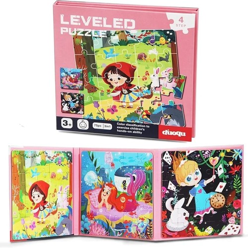 MAGNETIC PUZZLE - PRINCESS U188G - LEVELED PUZZLE - STEP 4 AGE:3+ COLOR CLASSIFICATION TO EXERCISE CHILDREN\