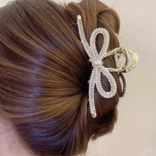 GOLDEN BOW CLAW HAIRCLIP U252 - Metal hairclip - 11cm