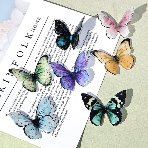 GLOSSY BUTTERFLY HAIRPIN  U201A - Glossy hairpin