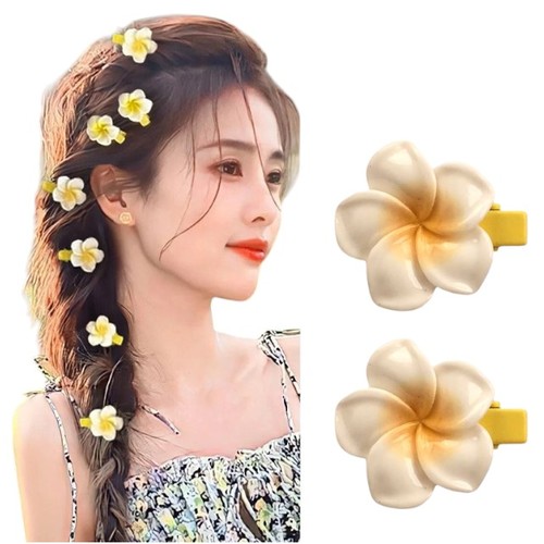 10-PIECE MINI FLOWER HAIR CLIPS / U311A - Mini hairclip