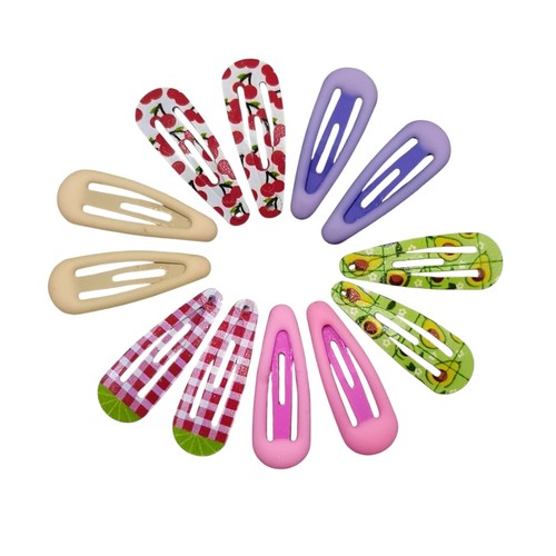 12 PIECES GIRL'S HAIRPIN / U222A - Assorted color and design