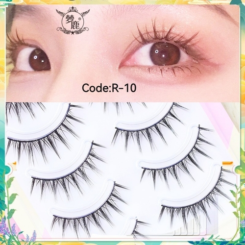 FALSE EYELASHES U444 - Set of false eyelashes-glue-free version