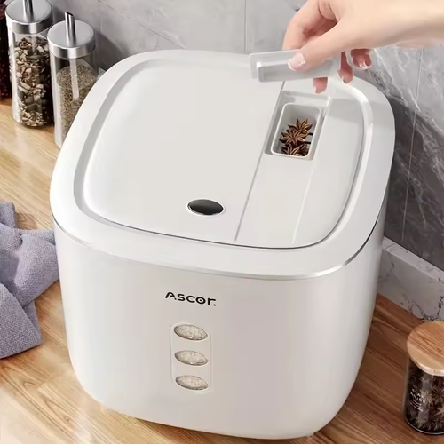 13.5KG RICE AND GRAIN BUCKET STORAGE BIN / S816 - Size: 31.5x31.5x28cm