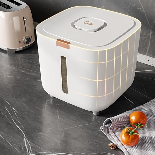 13.5KG KG RICE AND GRAIN BUCKET STORAGE BIN / S801 - Size: 30x30x27.5cm