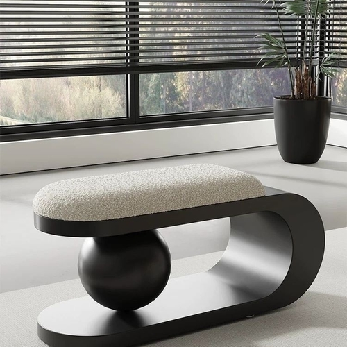 SHOE CHANGING STOOL / U414 - Boucle bench