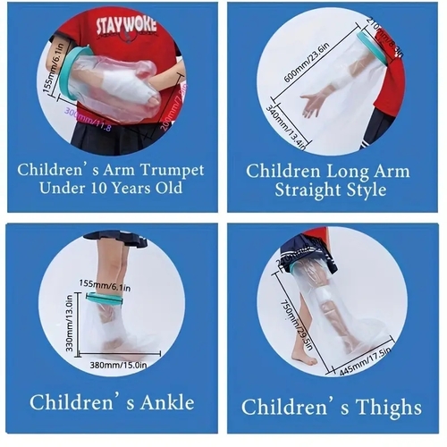 1PC WATERPROOF CAST/BANDAGE PROTECTOR FOR CHILDREN / U97 - Upgraded bandage protector for shower after injury/operation