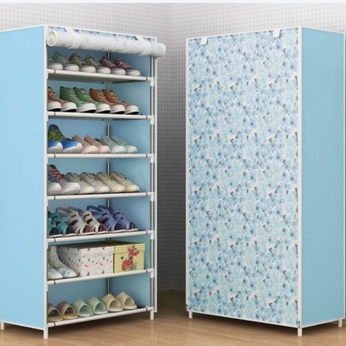 7 LAYER PORTABLE FABRIC SHOE RACK 59X29X124CM U305 - Clothes / shoe wardrobe