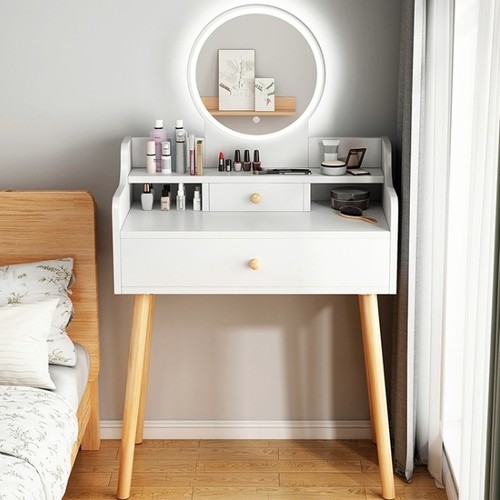 DRESSING TABLE WITH LED MIRROR 60X40X126CM F300 - SIZE:60X40X126CM