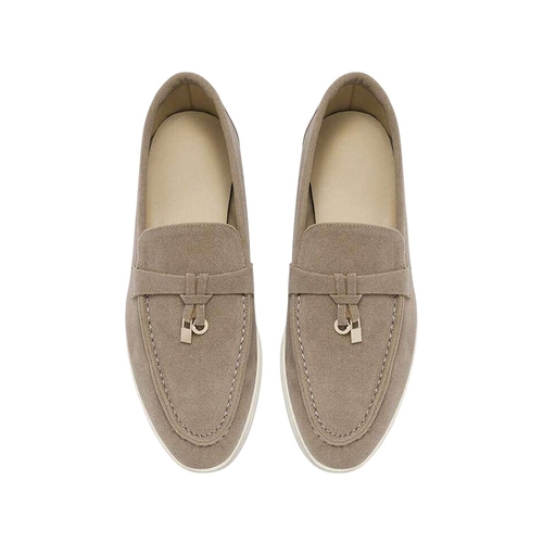 COLOR KHAKI CASUAL FLAT SHOES U113 - WOMEN'S FLAT SHOES