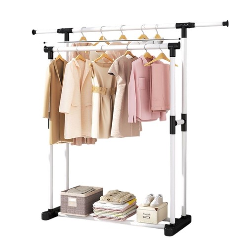 DRYING RACK -DOUBLE POLE TYPE  146CM U326 - COLOR: BLACK DOUBLE-TYPE POLE SIZE: HEIGHT 146CM