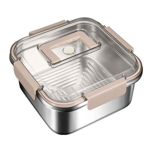 LARGE SIZE  STAINLESS STEEL LUNCH BOX - 2800ML S721 - LARGE SIZE&nbsp; STAINLESS STEEL LUNCH BOX - 2800ML