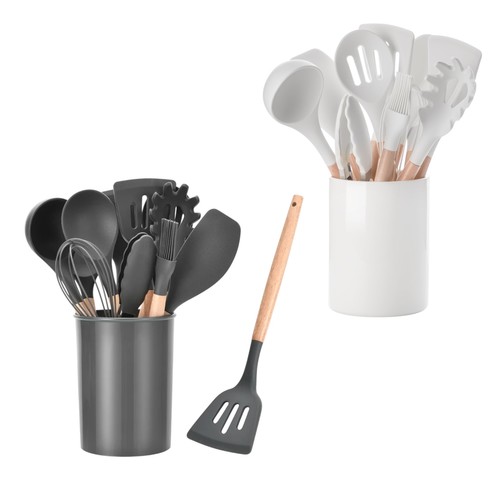 12-PIECE SILICONE KITCHEN SET BO389 - Silicone KitchenwareEnvironmental protection Soft and comfortable Easy to clean High temperature resistance Heat-resting 40°C-230°C