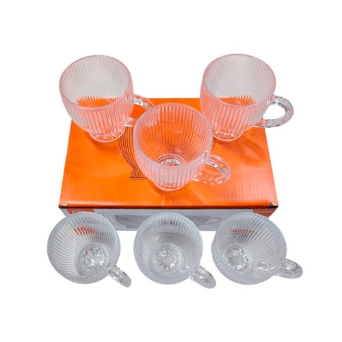 6-PIECE 210ML GLASS CUP BO408 - Tea/coffee cup