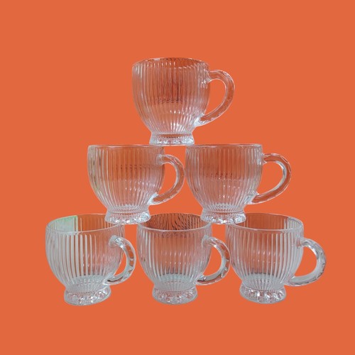 6-PIECE 210ML GLASS CUP BO408 - Tea/coffee cup