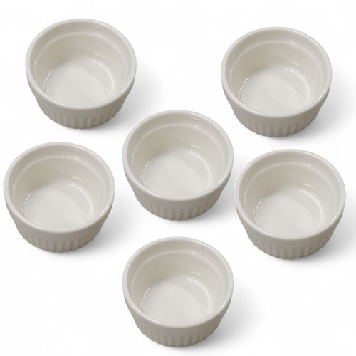 6-PIECE SMALL CERAMIC SERVING BOWL BO420 - Serving bowl for cake, ice cream etc. Size: 7x6x4cm(per piece)