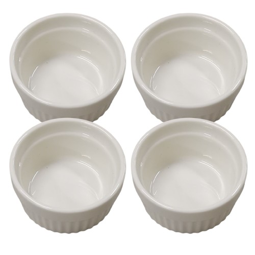 4-PIECE MEDIUM CERAMIC SERVING BOWL BO421 - Serving bowl for cake, ice cream and etc. Size per piece: 9x7.5x4.5cm