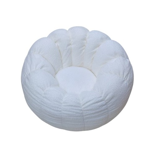 PUMPKIN BEANBAG COUCH 70x70x50CM  - WHITE F312/U324 - PUMPKIN BEANBAG COUCH 70x70x50CM