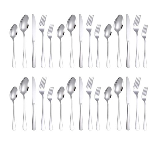 30 PIECES CUTLERY SET / S736 - 30 PIECES STAINLESS STEEL CUTLERY SET