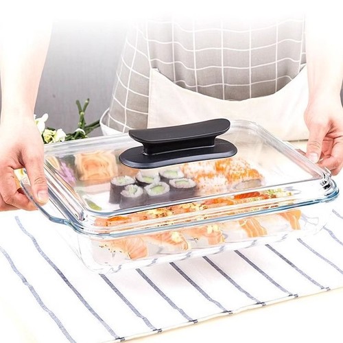 3.0L FENIX RECTANGULAR BOROSILICATE TEMPERED GLASS CASSEROLE BO500 - Specification : 3.0L Material : BOROSILICATE tempered glass