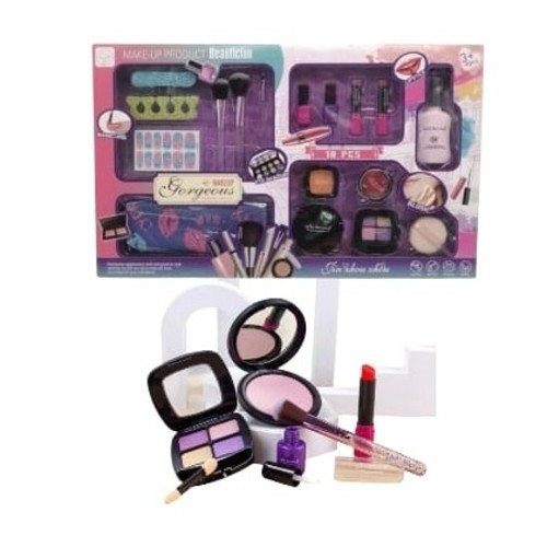 19-PIECE MAKEUP SET MBK-203A - Lipstick, nail art and makeup Ages:3+