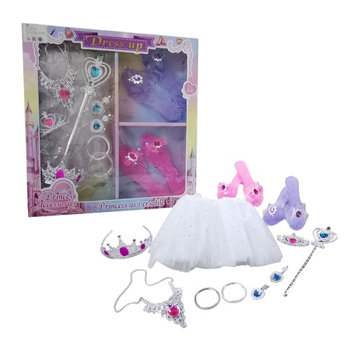 GIRL'S PRINCESS DRESS-UP ACCESSORIES AND SHOES PLAYSET 55836 - Material:plastic Children aged 3+