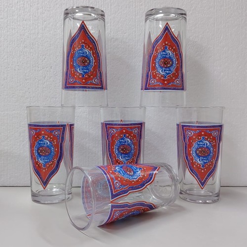 6-PIECE 250ml DECORATED TUMBLER BO531 - Season's Collections Decorated Tumbler 6pcs in 1 set