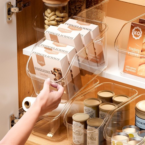 MULTIFUNCTIONAL STORAGE BOX BO547 - Made from transparent plastic material-PET