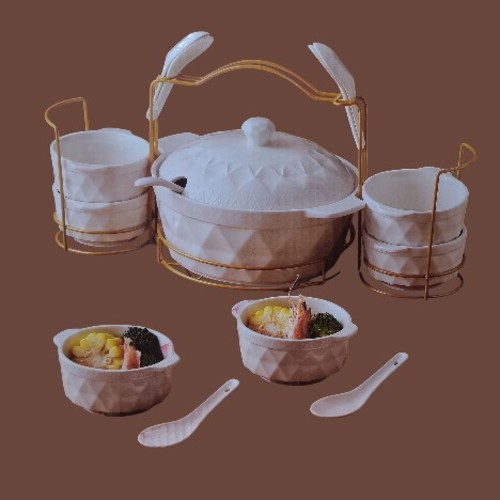 16-PIECE PORCELAIN SOUP BOWL SET BO578 - 11