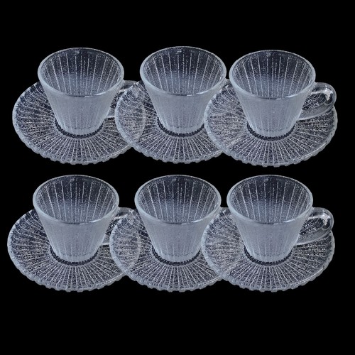 SET OF BAROQUE CUP AND SAUCER BO590 - 6pcs of 85ml cup and 6pcs of 116mm saucer