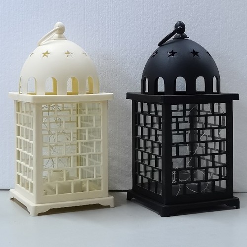 DECORATIVE LED LANTERN 12.5X12. 5X27CM BO599 - DECORATIVE LED LANTERN 12.5X12. 5X27CM
