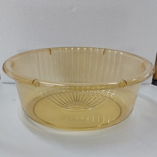 34CM THICKENED TRANSPARENT PLASTIC BASIN BO618 - Diameter : 34cm Height : 12cm