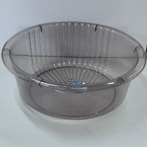 37CM THICKENED TRANSPARENT PLASTIC BASIN BO619 - Diameter : 37cm Height : 12.8cm