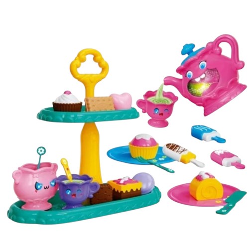 TEA PARTY TOY SET 35369 - ENJOY THE TEA ROLE PLAY SETLight and music Faster social skills