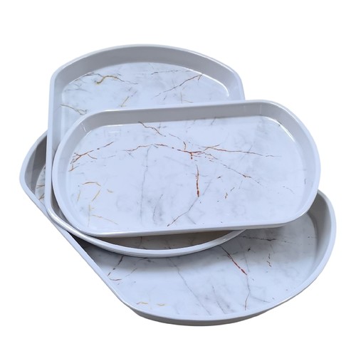 TEA SET TRAY BO633 - 3-PIECE TEA TRAY1pc 32x21x2.5cm 1pc 37x26x3cm 1pc 40.5x30x3.5cm