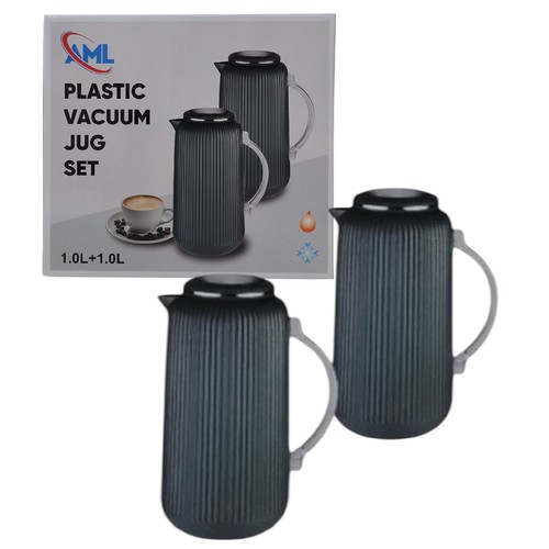 2-PIECE 1.0L AML PLASTIC VACUUM JUG SET BO562 - 2-PIECE 1.0L AML PLASTIC VACUUM JUG SET