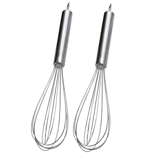 2-PIECE STAINLESS STEEL BALLOON WHISKS BO662 - Cooking and baking utensils
