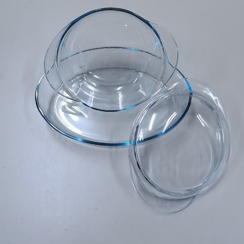 3-PIECE MARINEX GLASS BAKEWARE SET(2.4L OVAL+1.5L CIRCLE WITH LID) BO679 - 3-PIECE MARINEX GLASS BAKEWARE SET2.4L OVAL 1pc 1.5L CIRCLE 1pc + LID