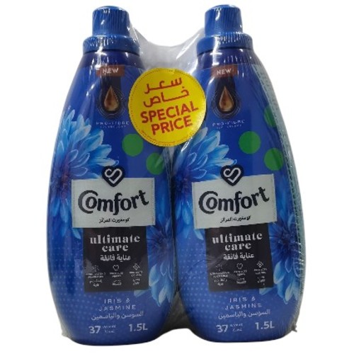 2-PIECE 1.5L COMFORT FABRIC SOFTNER BO702 - 2-PIECE 1.5L COMFORT FABRIC SOFTNER ULTIMATE CARE-IRIS & JASMINE