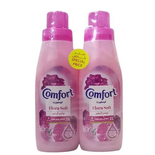 2-PIECE 1L COMFORT FABRIC SOFTNER FLORAL SOFT - BO703