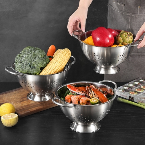 LEYA COLANDER SET OF 3PCS(20CM+24.5CM+26CM) BO757 - LEYA COLANDER SET OF 3PCS 20CM+24.5CM+26CM(diameter)