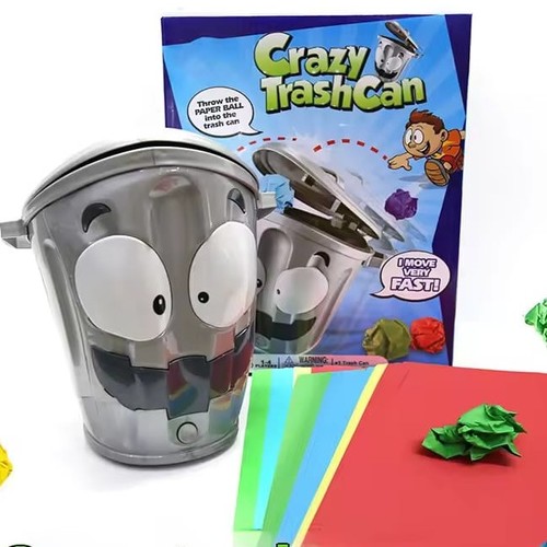 CRAZY TRASH CAN 1252 - Family game - 1 to 4 players Ages: 4+