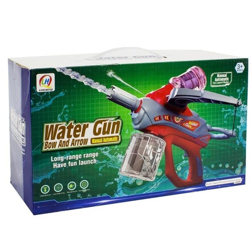 WATER GUN VS1284 - Water gun - bow and arrow Two launch modes : manual and automatic Ages: 3+ Color: blue