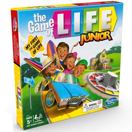 THE GAME OF LIFE JUNIOR E6678 - Ages 5+ 2-4 players This game requires adult guidance.