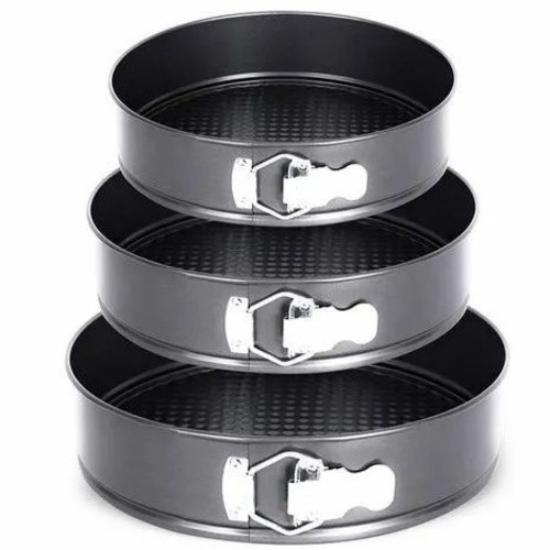 3PCS ROUND SHAPE CAKE MOULD BO782 - 24cm+26cm+28cm