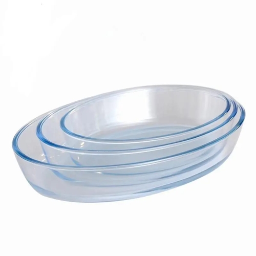 3PCS SHINE MAX OVAL BAKING TRAY SET BO817 - 3L+2L+1.5L